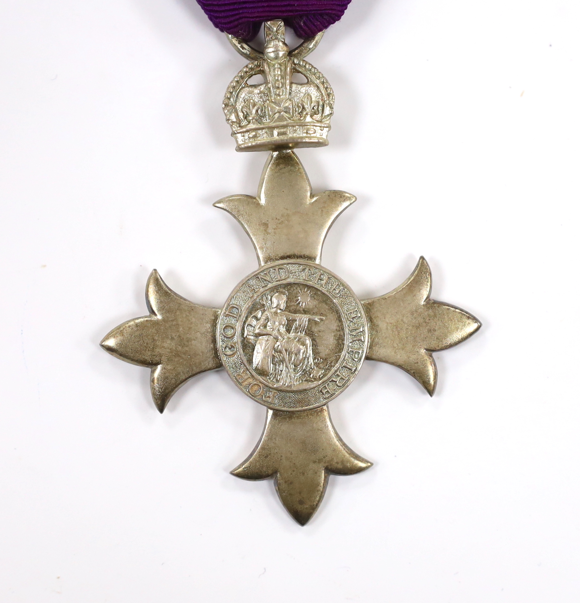 A cased George V Civil MBE, awarded in 1918 to M.F.W. Bunney (1873-1927) for architectural services in Scotland during the First World War